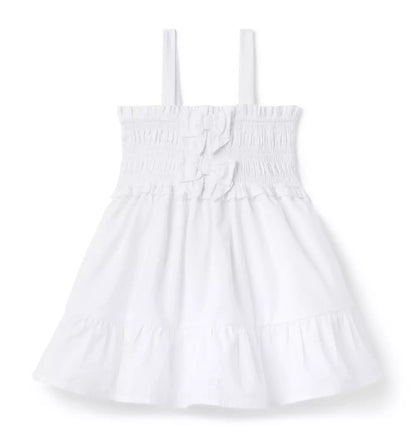 WHITE SMOCK DRESS