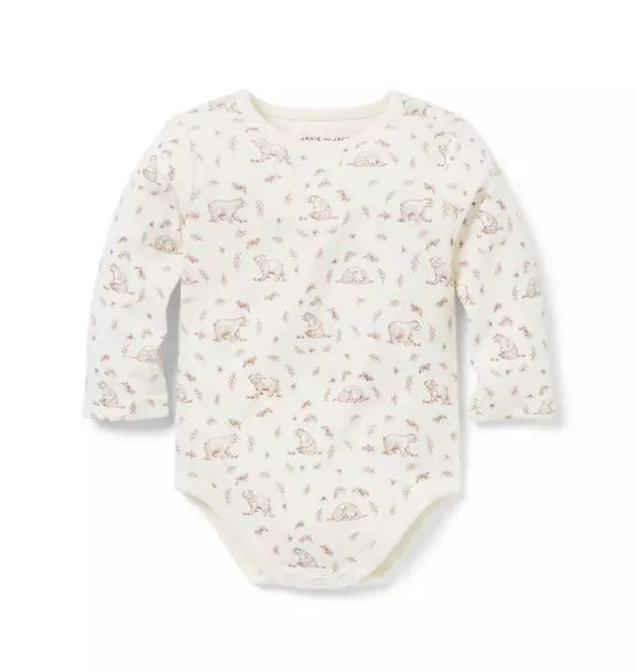 U K NEUTRAL BEAR TOILE BODYSUIT