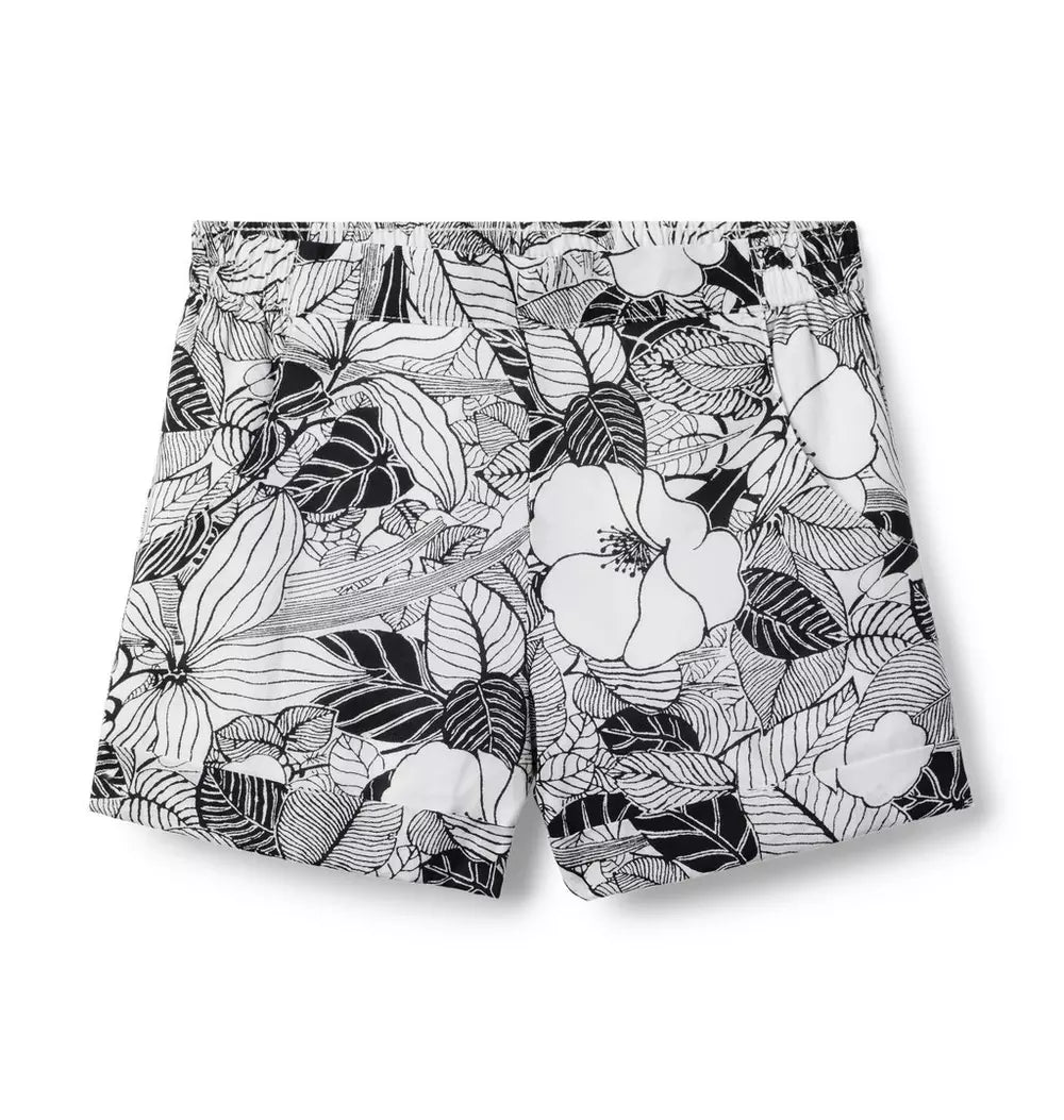 W BW PALM PRINT SHORT BW