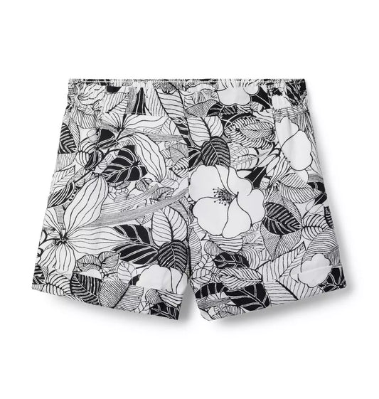 W BW PALM PRINT SHORT BW