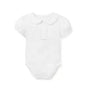 WHITE RUFFLE COLLAR BODYSUIT