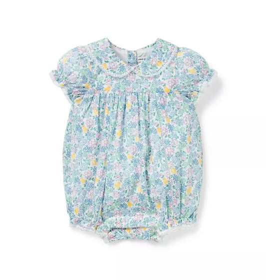 G W MULTI DITSY FLORAL COLLAR SS BUBBLE ESTR1