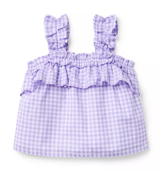 PURPLE GINGHAM TOP