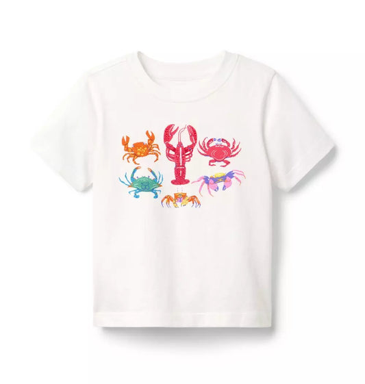 K X WHT CRUSTACEAN SS GRAPHIC SWIM