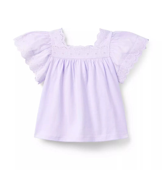K TR PRPL TRIM DTL SS TOP ESTR2