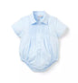 BLUE PLEATED BODYSUIT