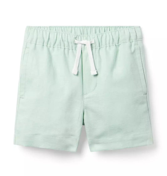 W TR AQUA PO LINEN SHORT SPRBRK