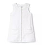 WHITE BUTTON DRESS COVER SWIM