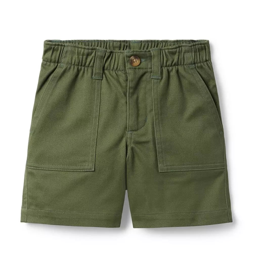 W OLIVE UTILITY EWAIST SHRT SPRBAS