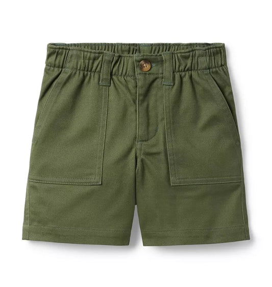 W OLIVE UTILITY EWAIST SHRT SPRBAS