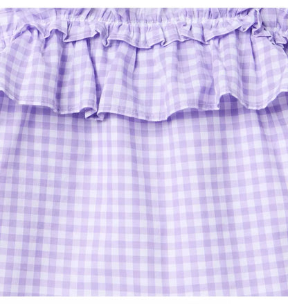 PURPLE GINGHAM TOP