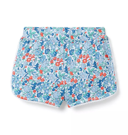 K X ES BLU DITSY FLRL SHORT SMR4