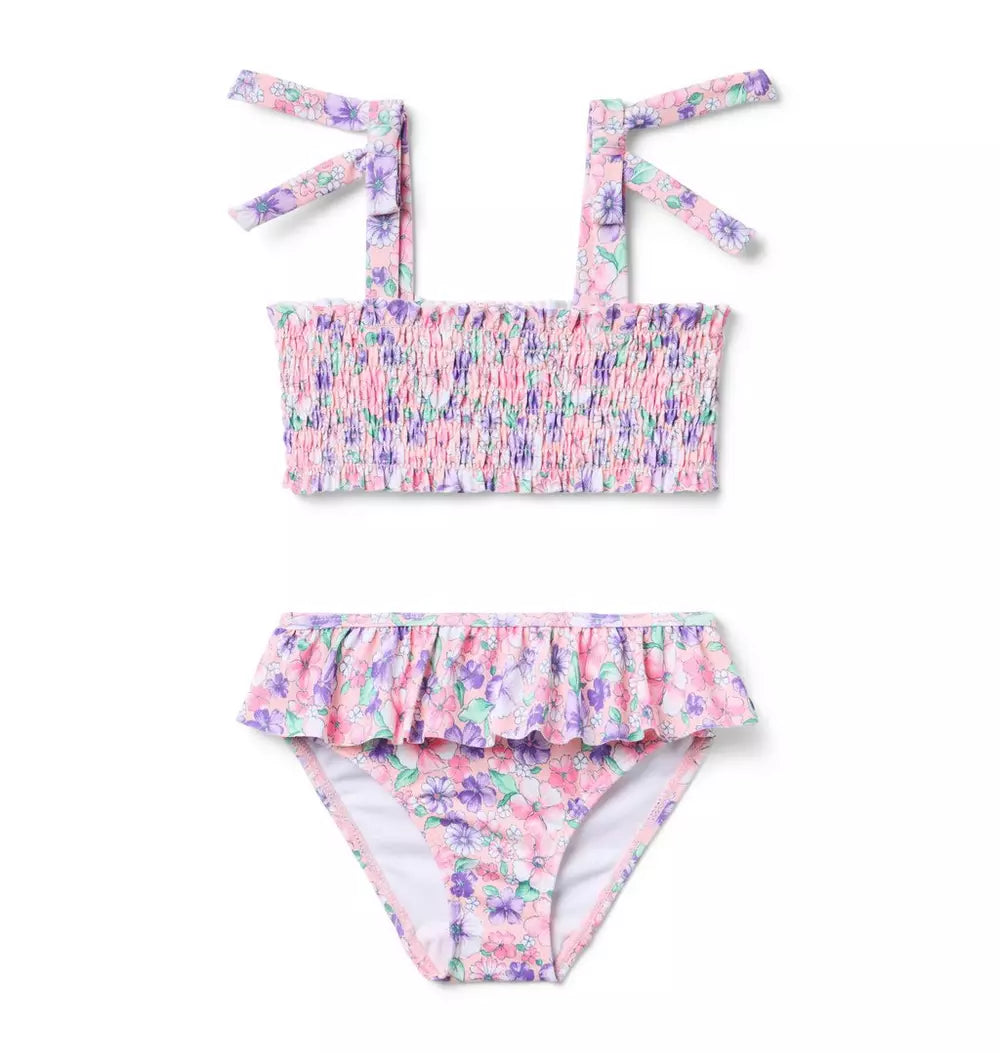 PINK FLORAL SWIM SET