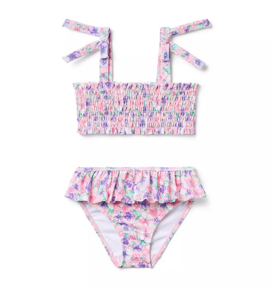 PINK SEERSUCKER SWIM SET
