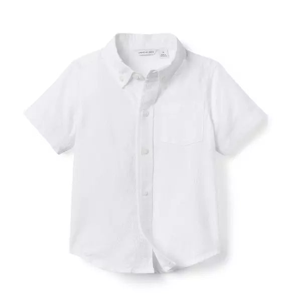 WHITE SEERSUCKER SHIRT