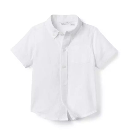 WHITE SEERSUCKER SHIRT