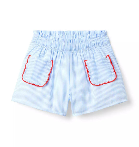 W TR BLU PINSTRIPE SHORT SM0