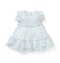 WHITE BLUE STRIPE DRESS