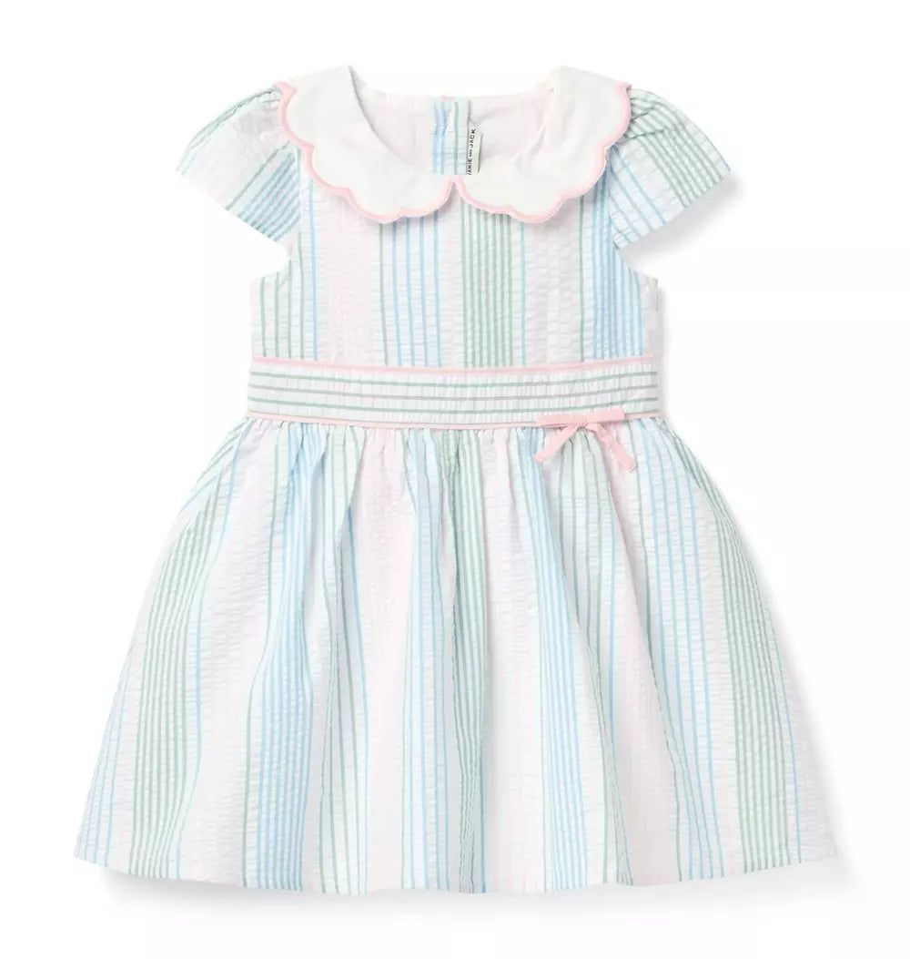 W MULTI SEERSUCKER DRESS E1