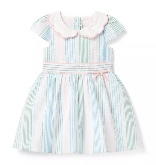 W MULTI SEERSUCKER DRESS E1