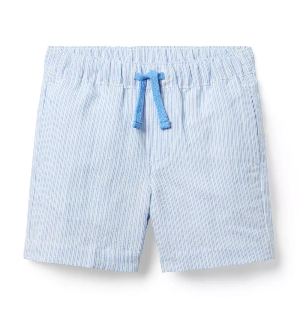 W TR BLU STRP PO LINEN SHORT SPR2