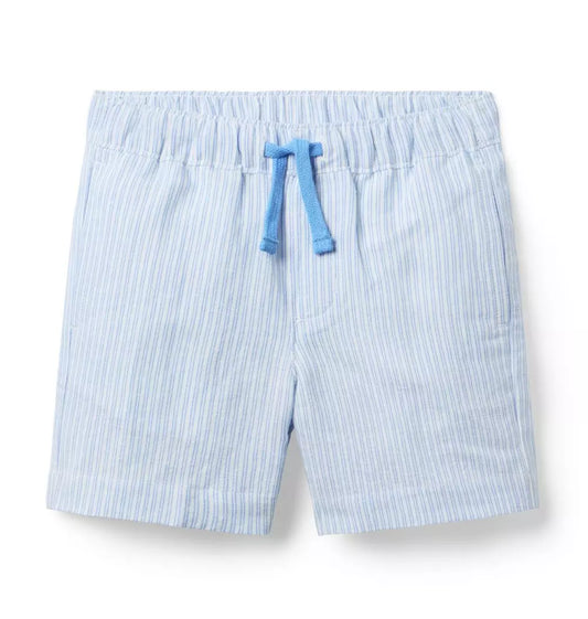 W TR BLU STRP PO LINEN SHORT SPR2
