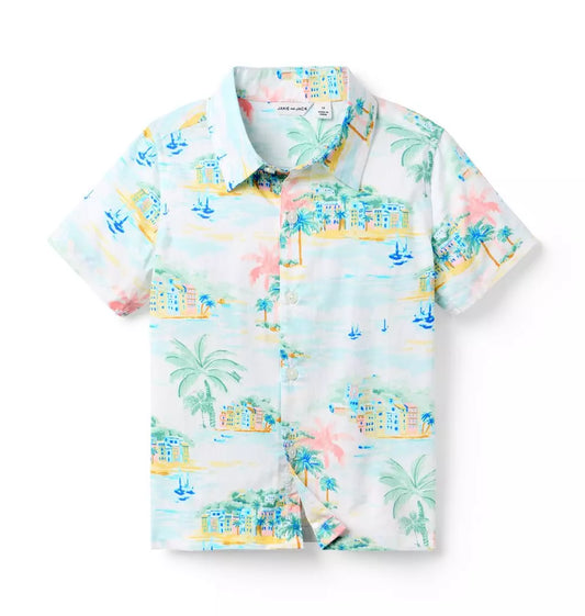 W TR PALM SCENIC SS TOP SPRBRK