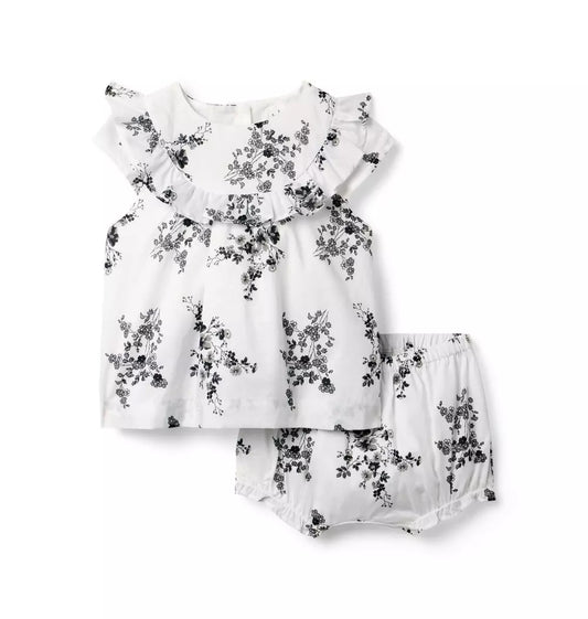 G W X BW FLORAL TOILE SS SET BW