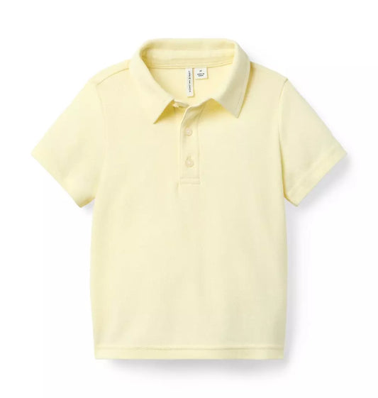 K YELLOW PIQUE SS POLO ESTR2