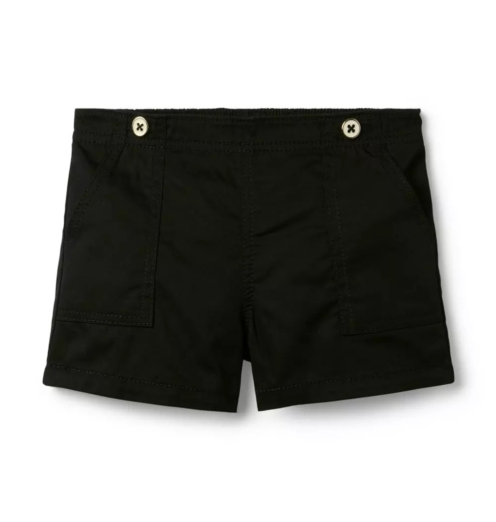W ES BLK TWILL SHORT BW