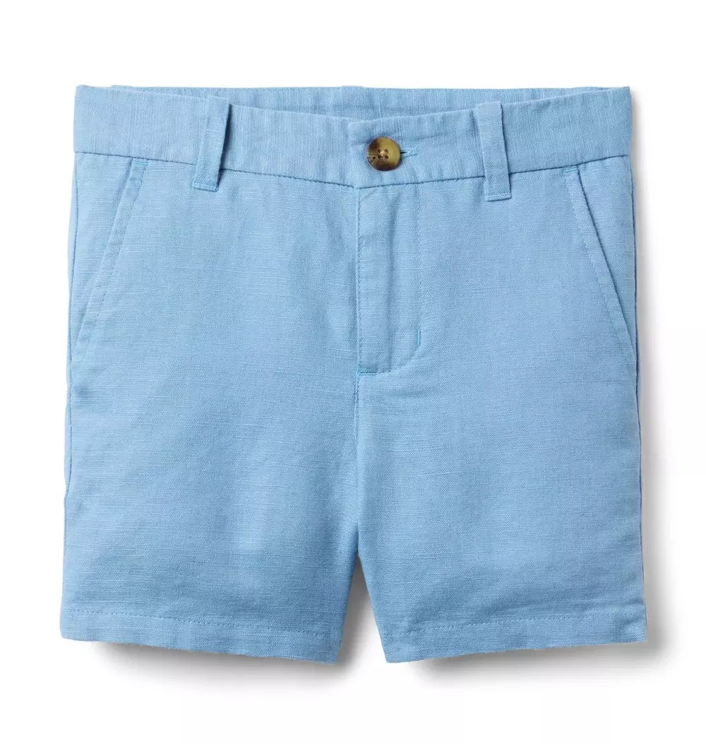 W TR BLU FF LINEN SHORT ESTR1