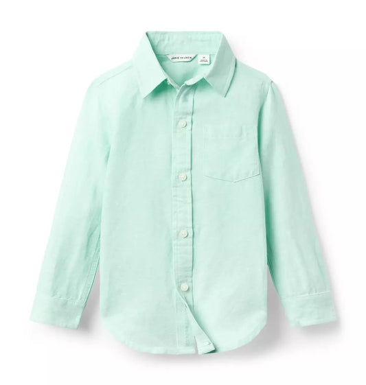 W TR GREEN LINEN RU TOP ESTR1