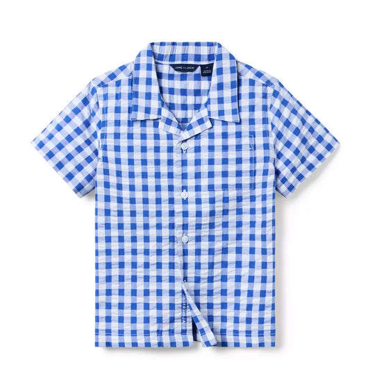 W BLU GINGHAM SS CABANA SPR2