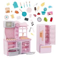 GOURMET KITCHEN W/ACCESSORIES- LIGHT PINK