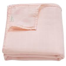 Ali+Oli Muslin Swaddle Blanket (Soft Pink) נ2