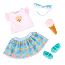 ICE CREAM PRINT SHIRT OUTFIT