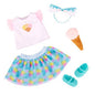 ICE CREAM PRINT SHIRT OUTFIT