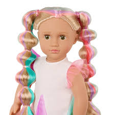 HAIRGROW DOLL W/RAINBOW COLORED HAIR TESSIE