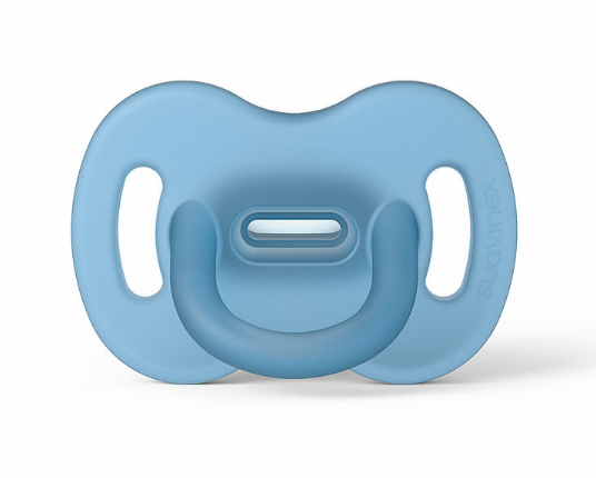 All silicone physiological pacifier 6-18 months blue