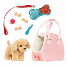 6" COCKER SPANIEL PUP W/BAG & ACCESSORIES