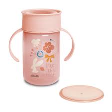 VASO DE ENTRENAMIENTO CON DISCO ANTIDERRAME PINK