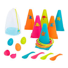 SUMMER CONE TOSS W/ SPOON BALANCING GAME