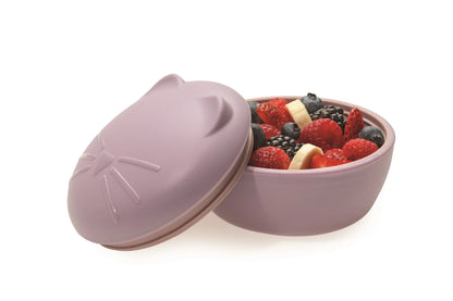 Silicone bowl with lid