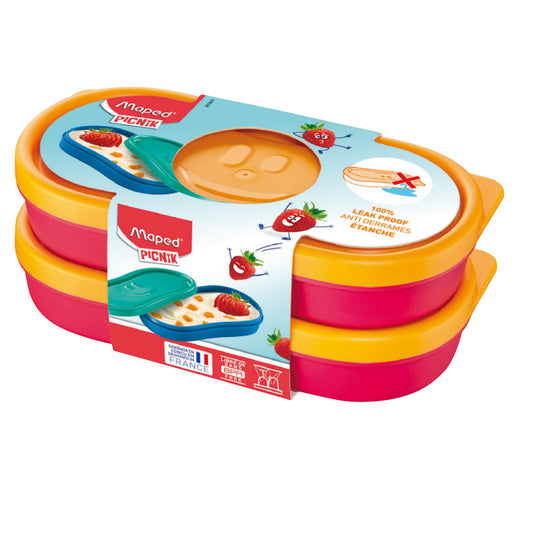 CONCEPT INFANTIL CONTENEDOR SNACK FIGURATIVO X2 ROSA