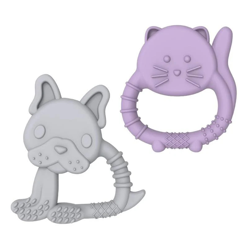 Silicone Toys - bulldogs + cat