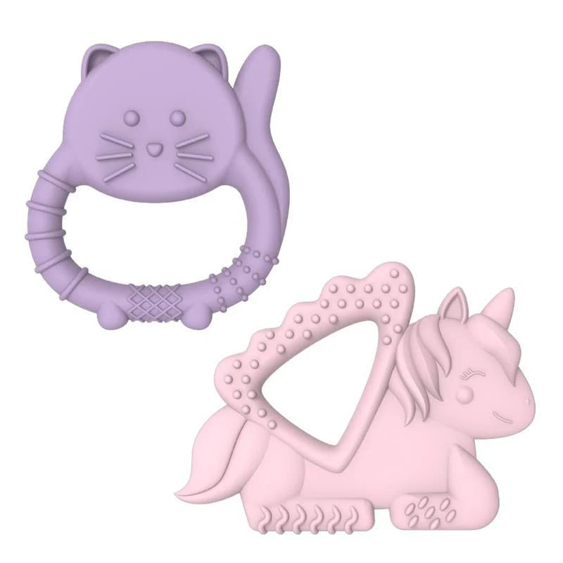 Silicone Toys - unicorn + cat