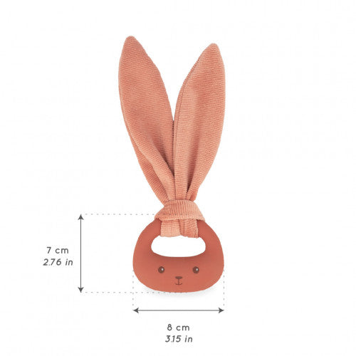 RABBIT TEETHER TERRACOTTA