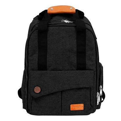 Mochila Maternal Roma Negro Melange