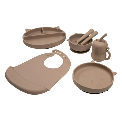 Set de Alimentación de Silicona Gatito
