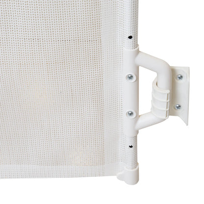 Barrera de seguridad retráctil 140x84cm Blanco